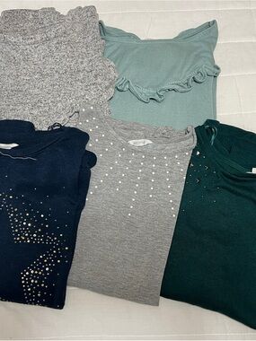5 Mixed Women's Knit Tops - European Brand